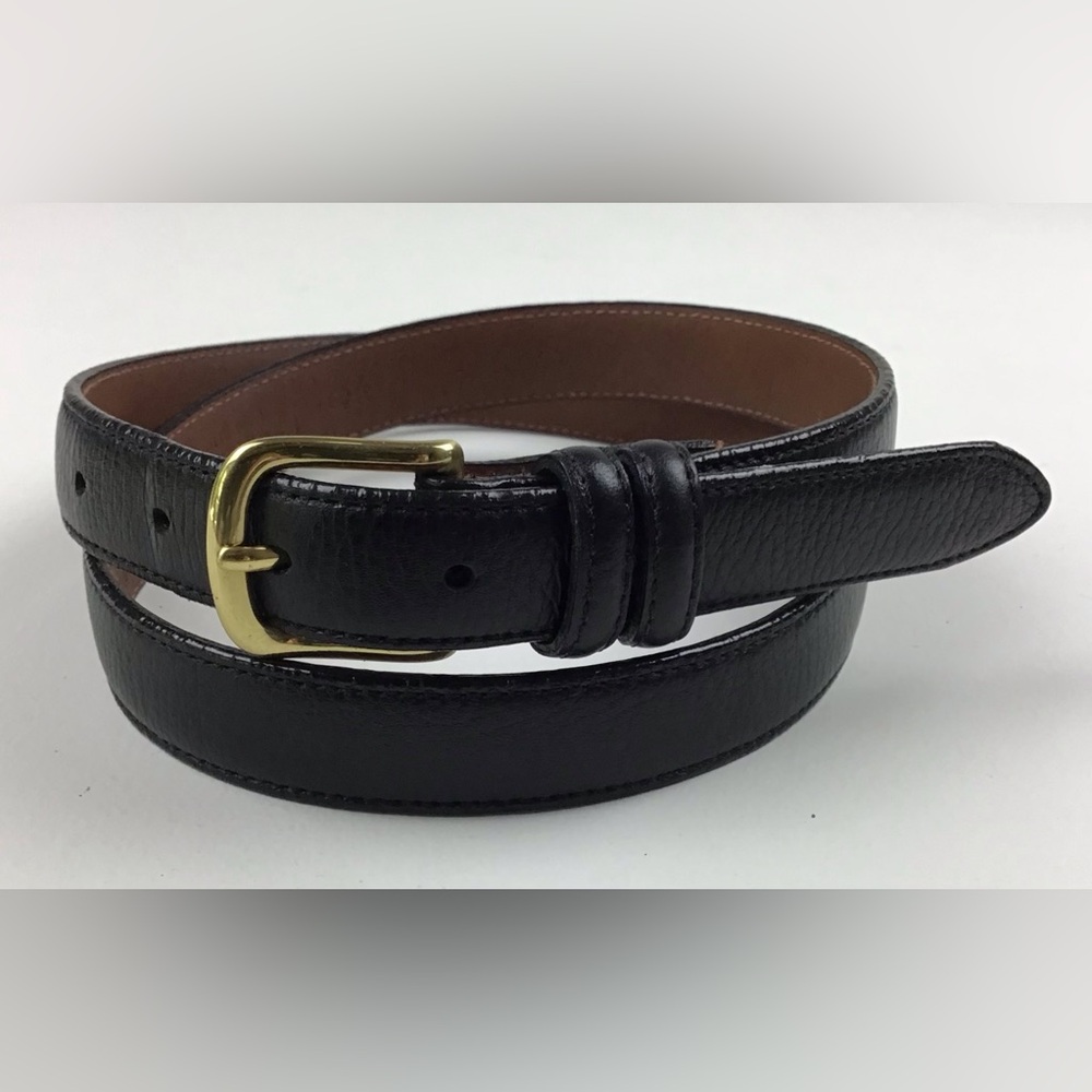Christopher Hayes leather belt size 36 black